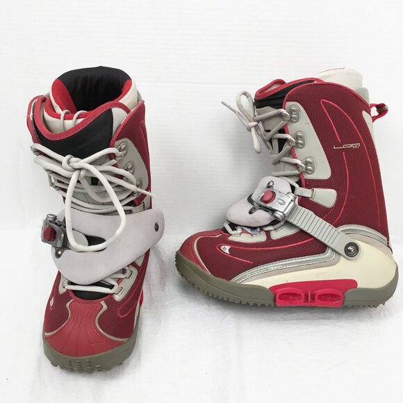 BURTON ION SOCKET SI STEP IN SNOWBOARD BOOTS! 8.5 RED EXCELLENT  TOP OF THE LINE - Picture 1 of 1